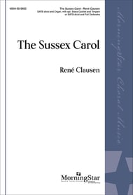 The Sussex Carol SATB choral sheet music cover Thumbnail